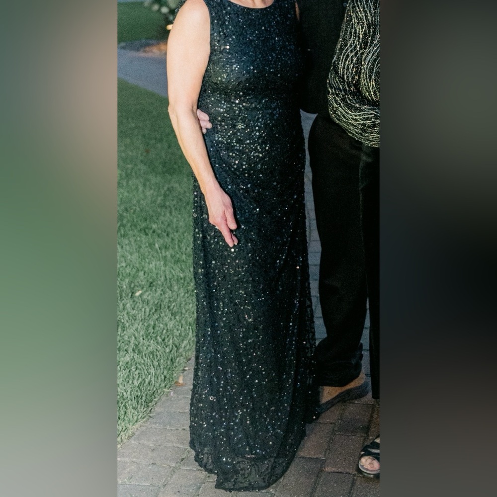 Adrianna Papell Black Sequin Dress - Mother of the Bride